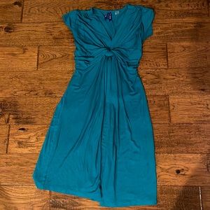 Like new Seraphine maternity green dress